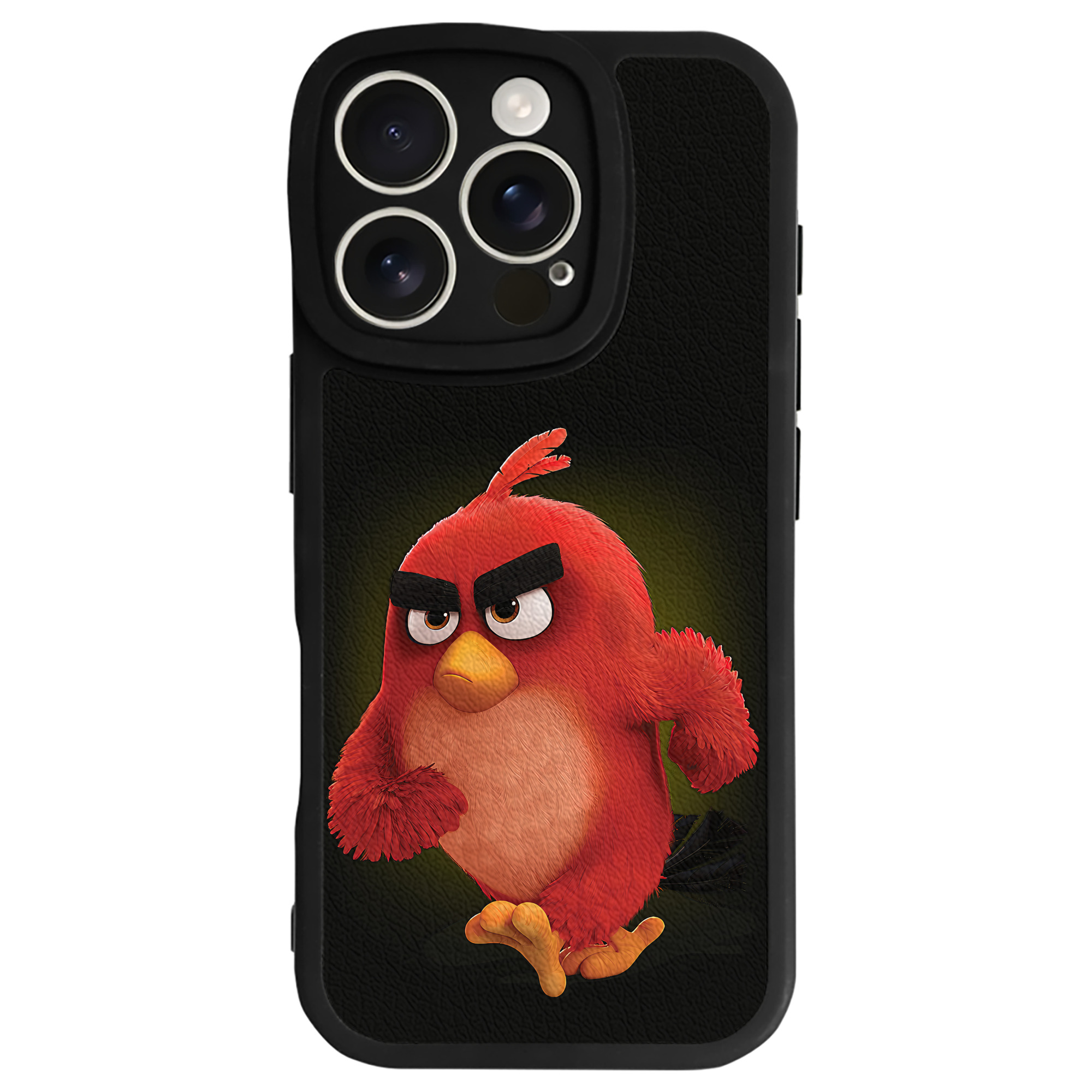 （画像用） Angry Birds アングリーバード 【iPhone 16シリーズ対応】シリコンスマホケース（レザー調） 材質：シリコン